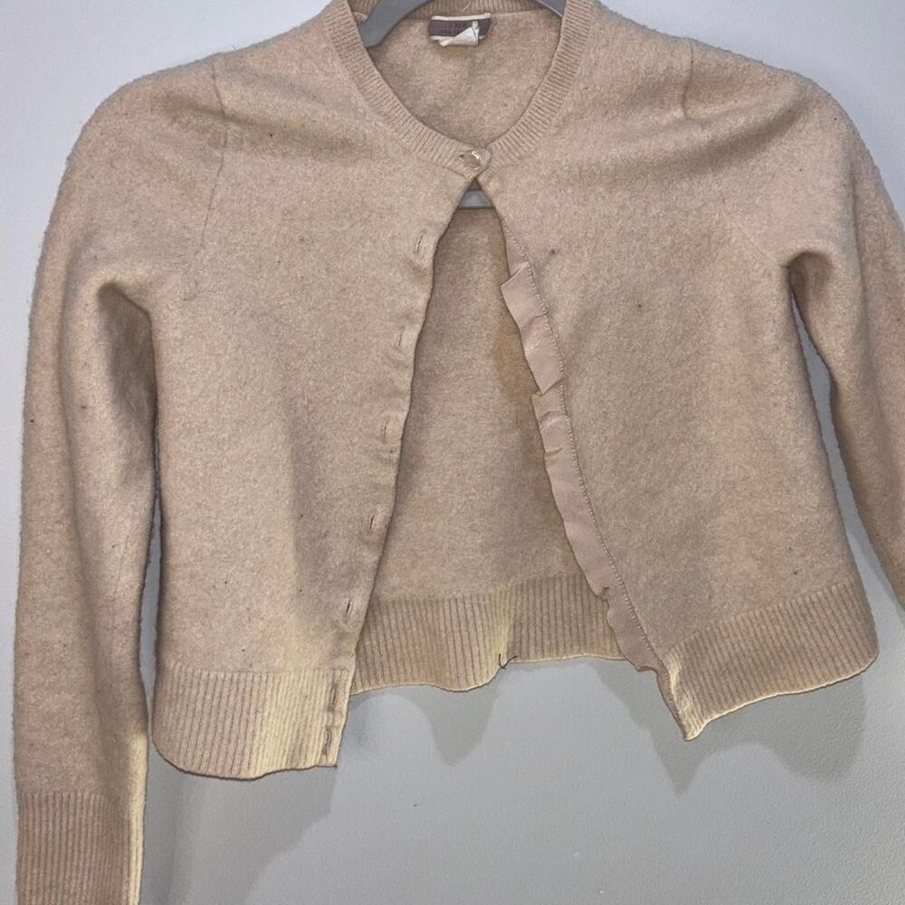 Jcrew Women's Tan and Cream Cardigan